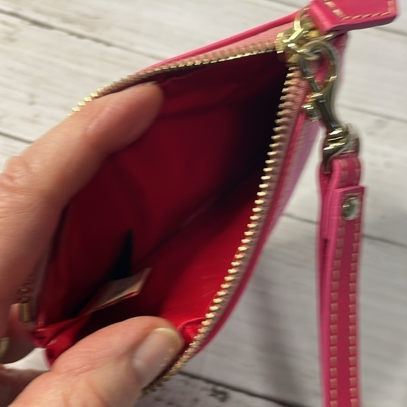 Dooney & Bourke Pink Initial Logo Wristlet - Picture 5 of 10